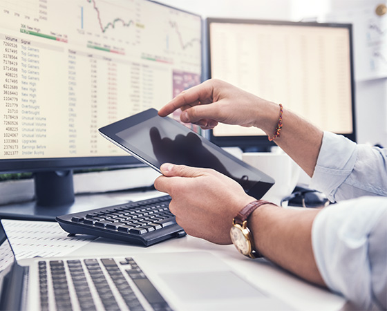 Display mit Versicherungslösungen